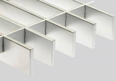 Dovetail pressure locked grating with trim appearance for ornament applications
