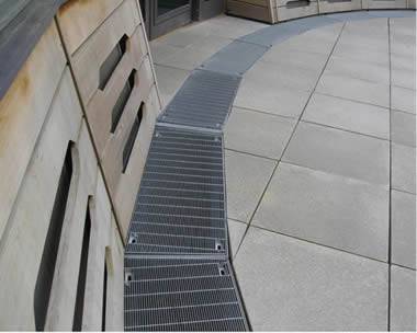 Metal grating instead of concrete grating can stand up with cold weathers